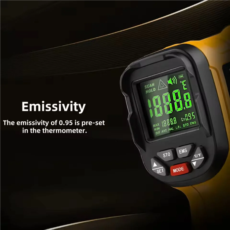 Industrial Laser Thermometer - BSIDE H3 Infrared Thermometer Gun -50~1400°C