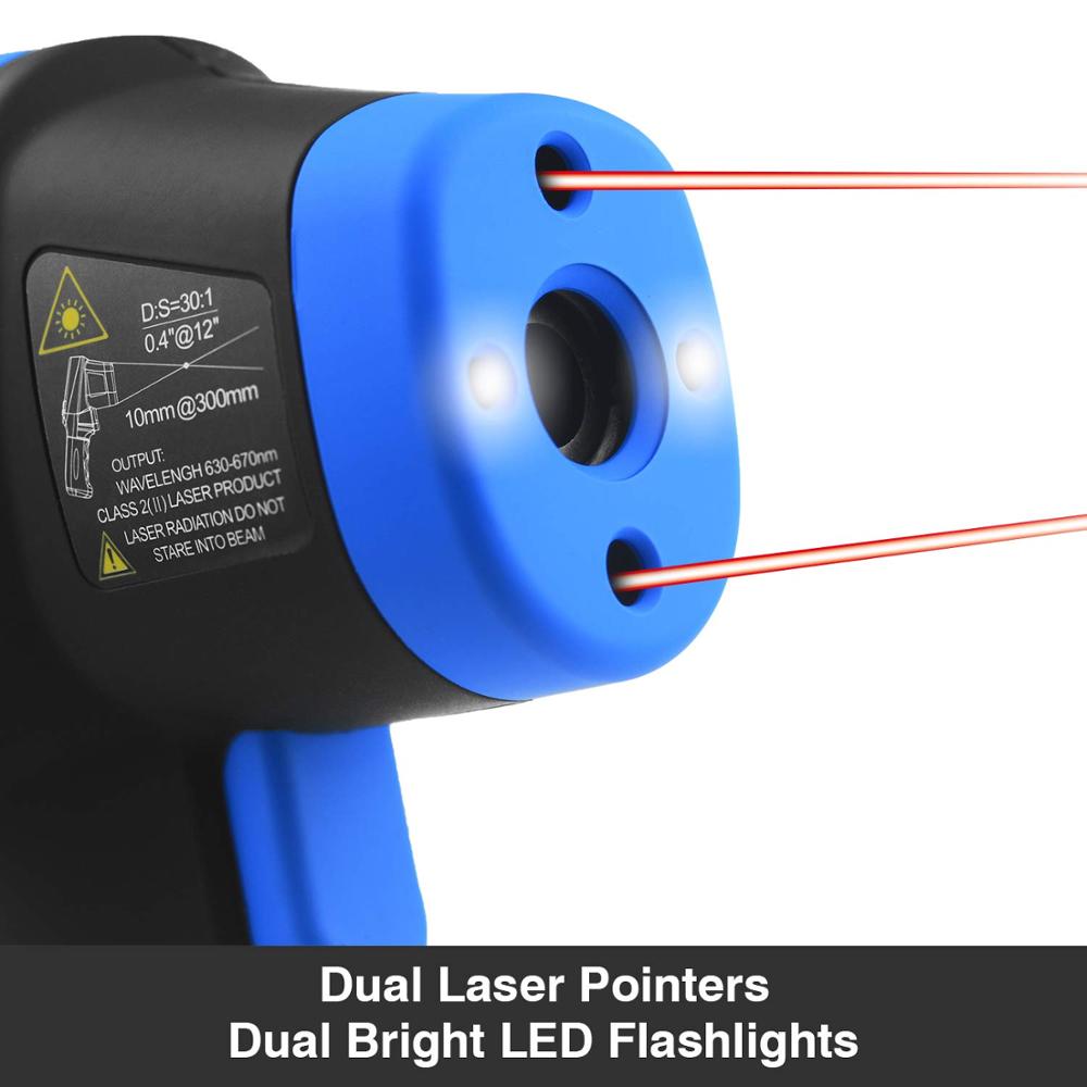 -50℃ to 1500℃ Laser Thermomete - Industrial Laser Temperature Gun recension och pris
