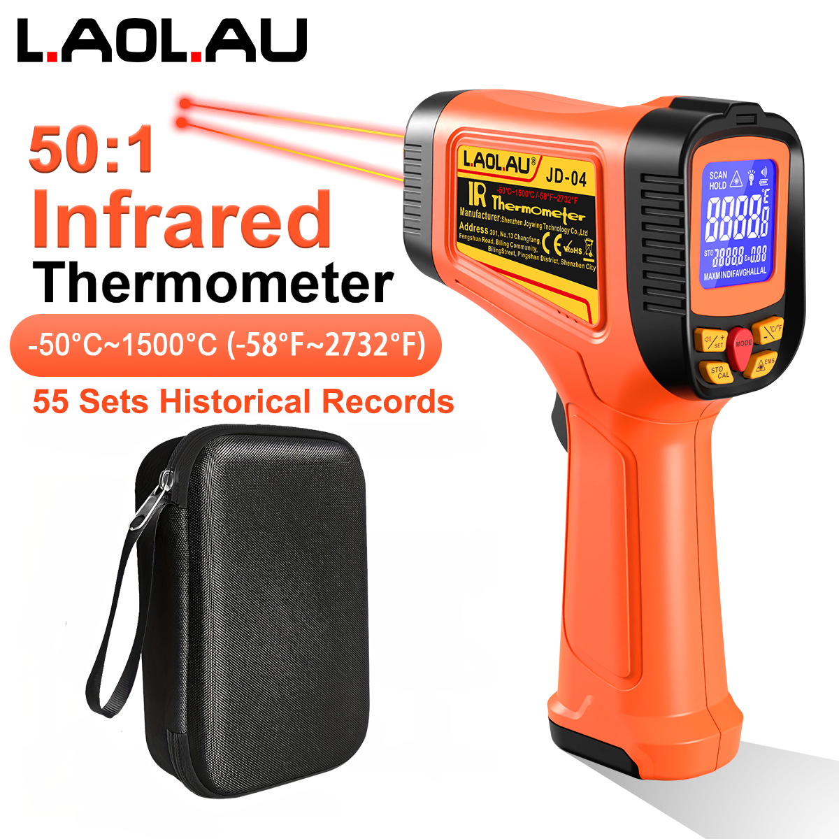 Industrial Infrared Thermomete - Industrial Laser Thermometer recension och pris