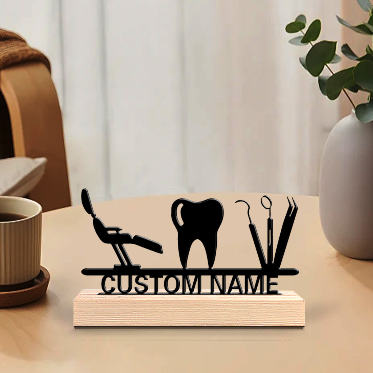 1Pc Csutom Teeth Wooden Base D - Desktop Laser Engraver recension och pris