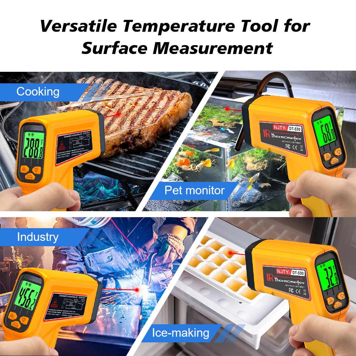 NJTY Infrared Thermometer Lase - Industrial Laser Thermometer recension och pris