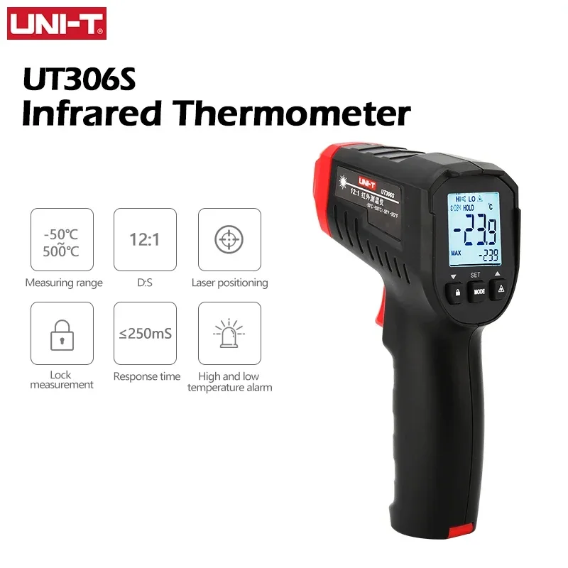 UNI-T Digital Thermometer UT30 - Industrial Laser Temperature Gun recension och pris