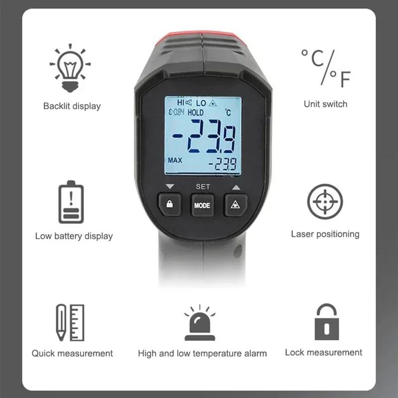 UNI-T Digital Thermometer UT30 - Industrial Laser Temperature Gun recension och pris