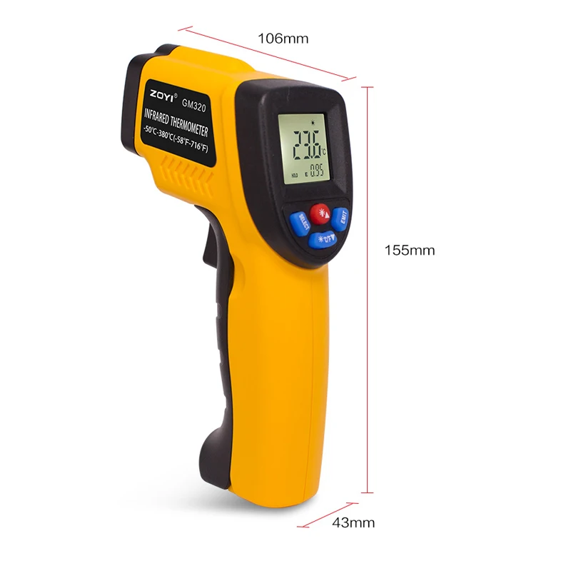 Digital Infrared Thermometer N - Industrial Laser Thermometer recension och pris
