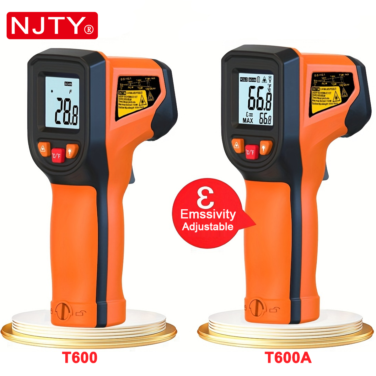NJTY T600T600A Laser Temperatu - Industrial Laser Temperature Gun recension och pris