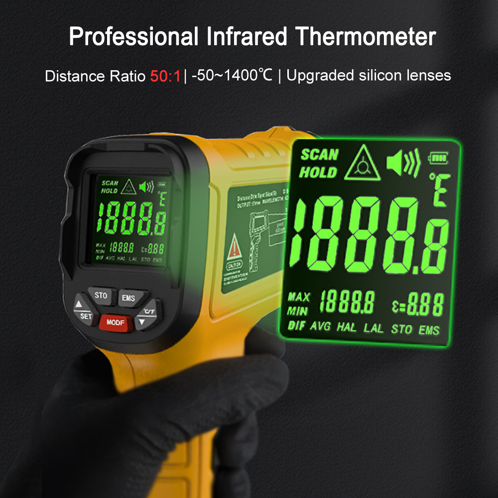 BSIDE -50~1400C Infrared Therm - Industrial Laser Thermometer recension och pris