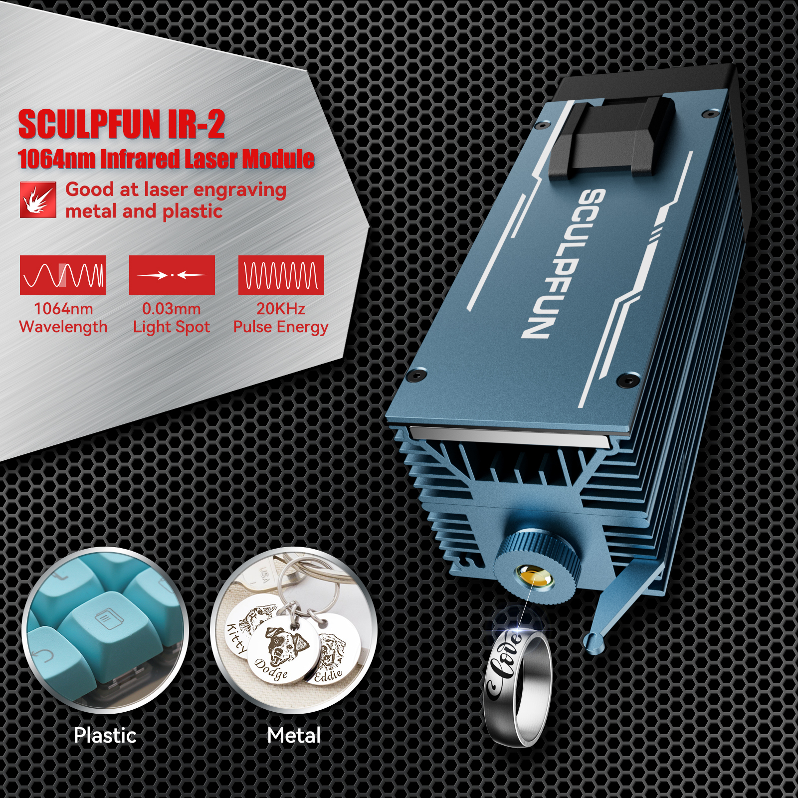 SCULPFUN 1064nm 2W Infrared La - Industrial Laser Engraver recension och pris