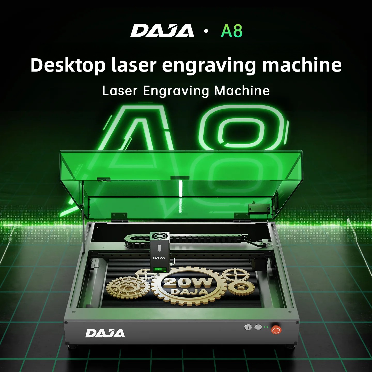 DAJAA8 Laser Engraving Machine - Desktop Laser Engraver recension och pris