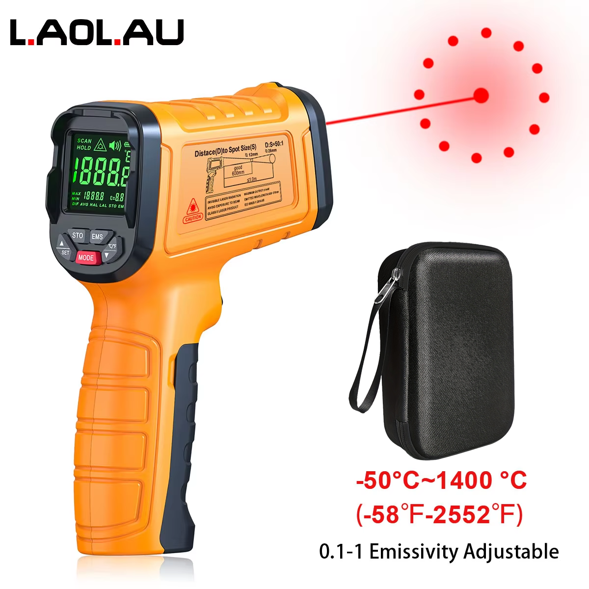 DT1000 DT1600 Infrared Thermom - Industrial Laser Temperature Gun recension och pris