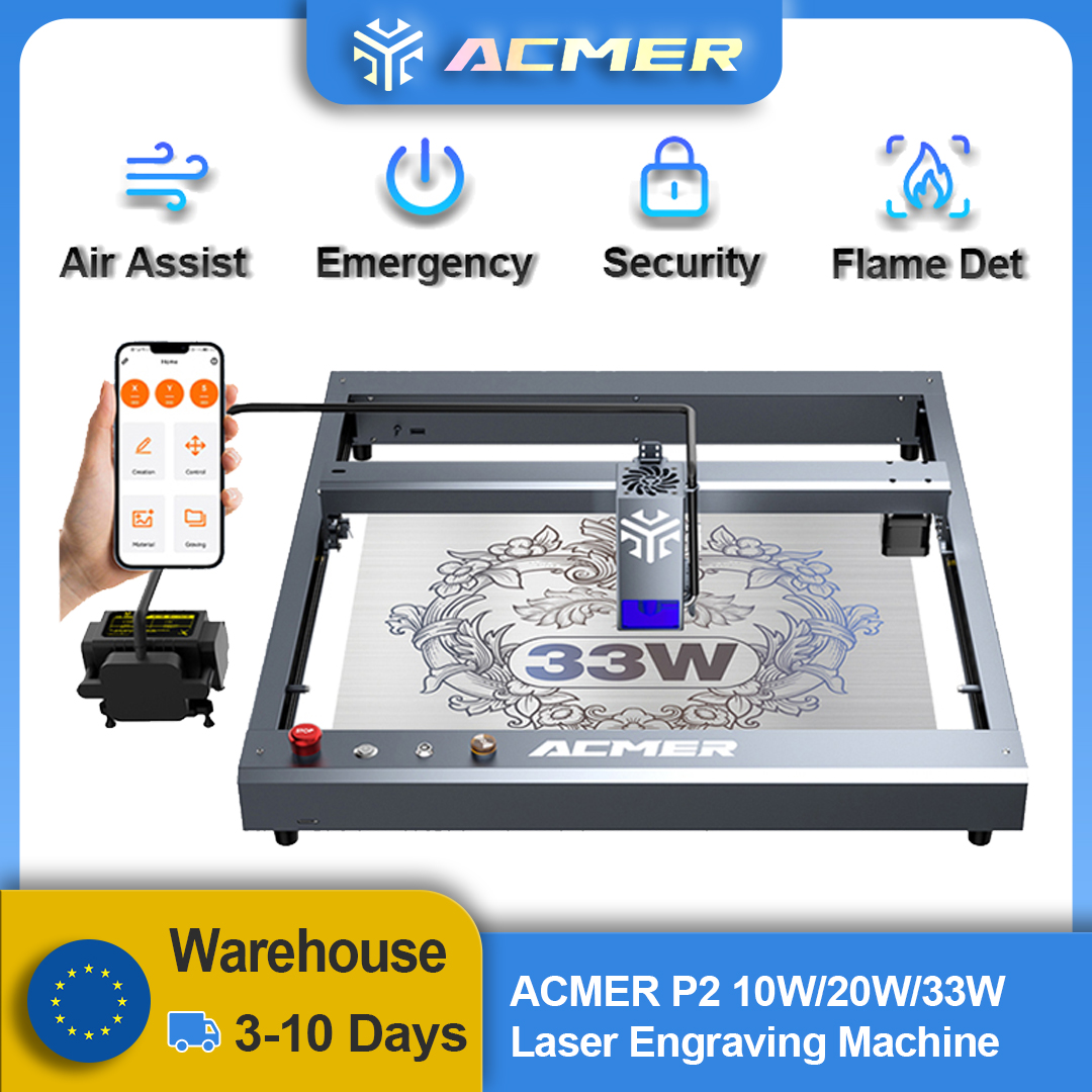 ACMER P2 Laser Engraver 33W 20 - Industrial Laser Engraver recension och pris