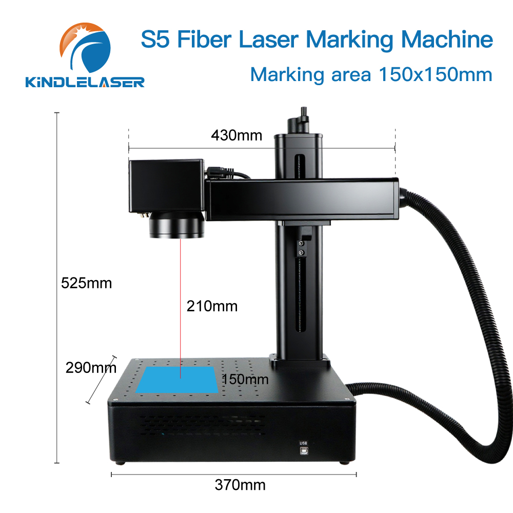 Kindlelaser S5 Industrial Fibe - Industrial Laser Engraving Machine For Metal recension och pris