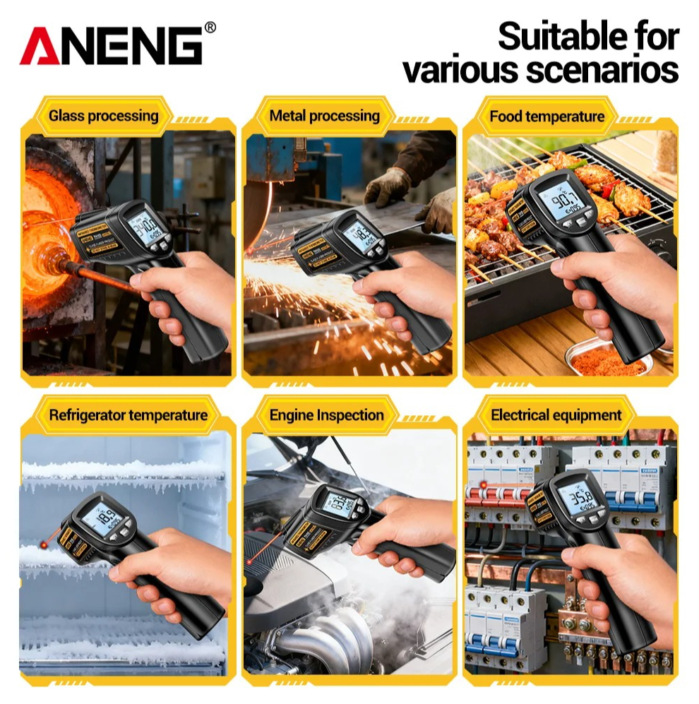 ANENG TH103 Infrared Laser The - Industrial Laser Temperature Gun recension och pris