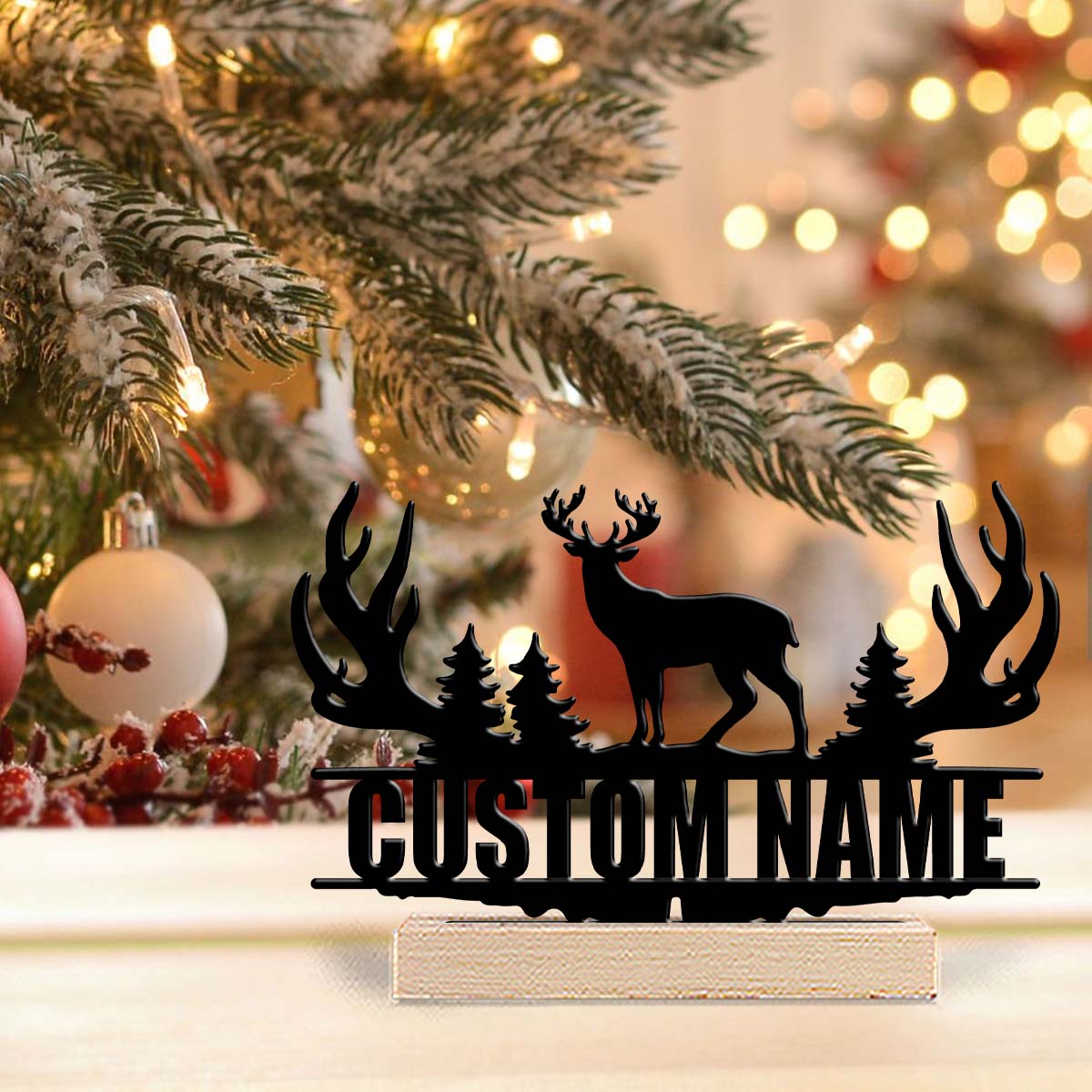 1Pc Csutom Forest Deer Wooden  - Desktop Laser Engraver recension och pris