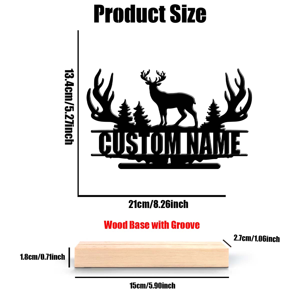 1Pc Csutom Forest Deer Wooden  - Desktop Laser Engraver recension och pris