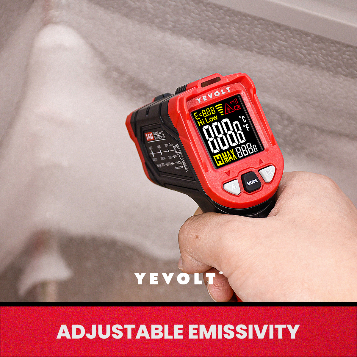 YEVOLT TA601 Series Digital In - Industrial Laser Thermometer recension och pris