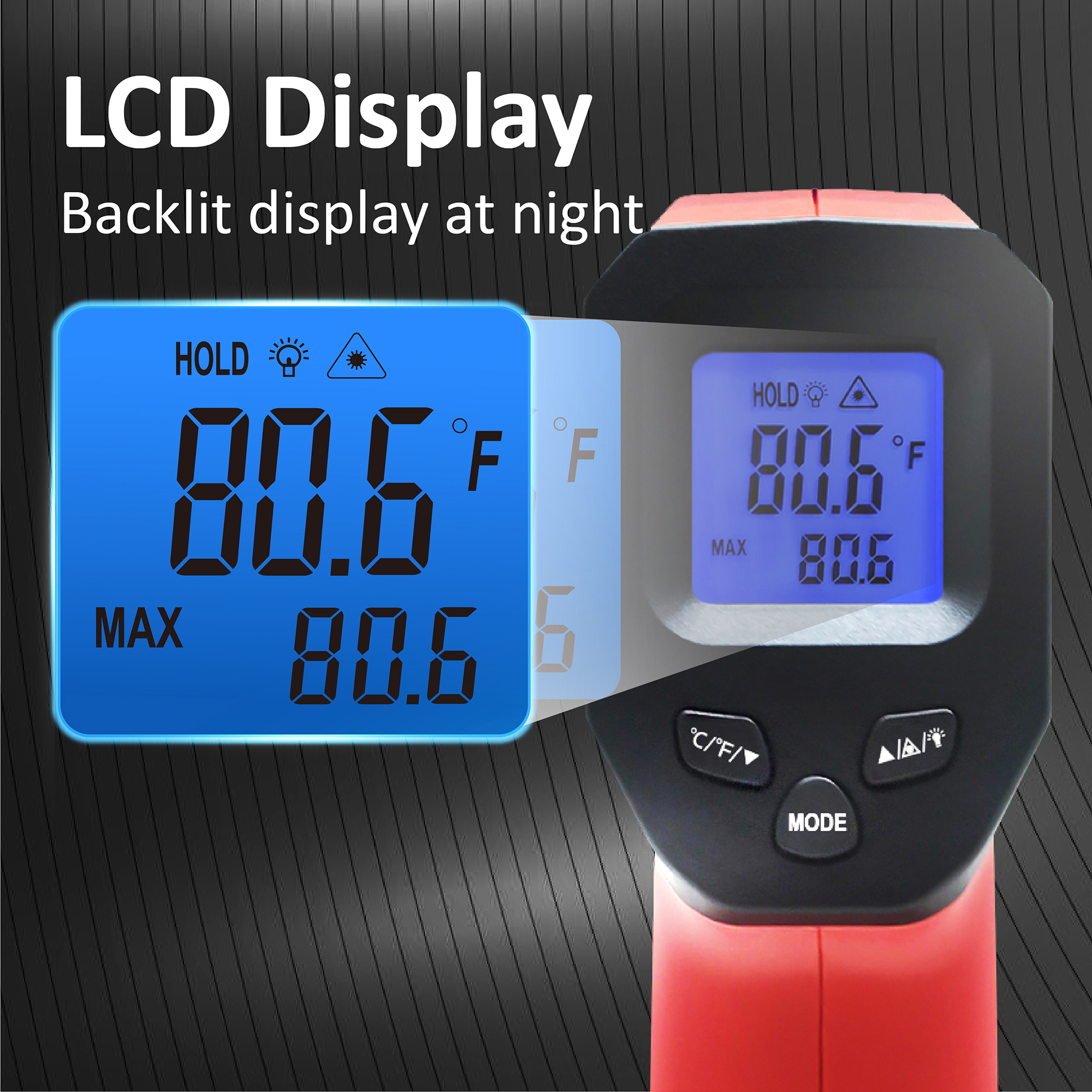LCD Industrial Electronic Ther - Industrial Laser Thermometer recension och pris