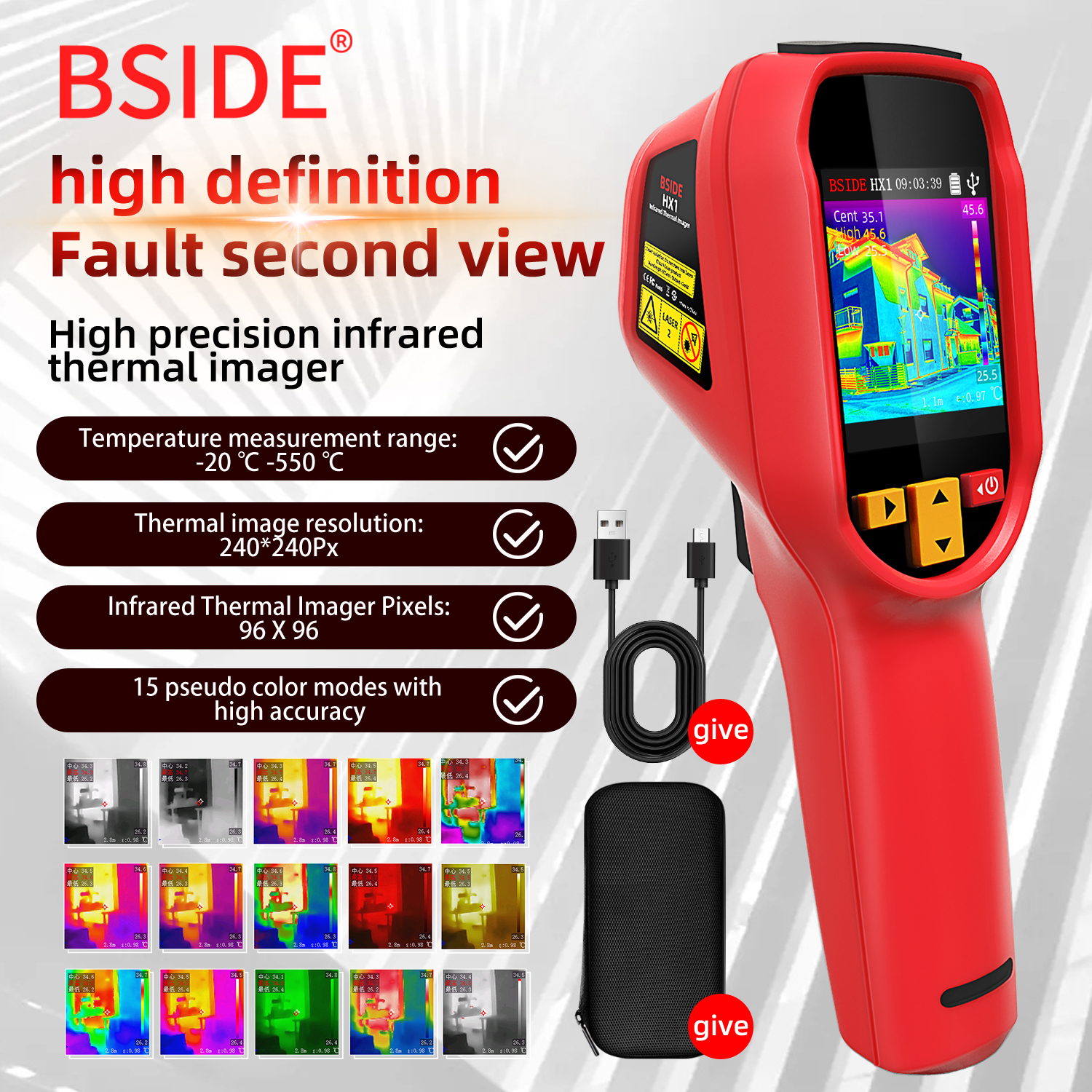 BSIDE Thermal Imager Camera HX - Industrial Laser Thermometer recension och pris