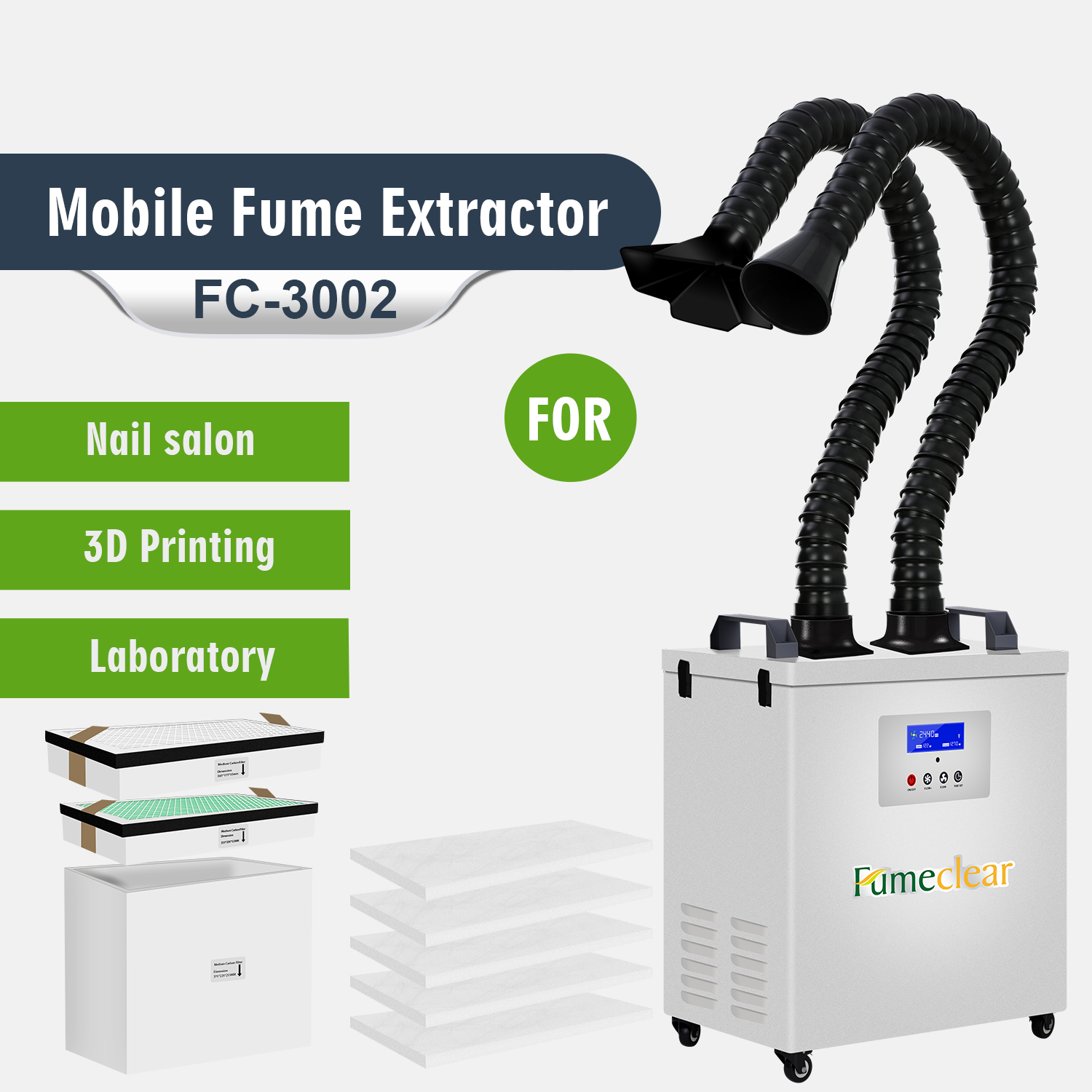 CE Approved Portable Fume Extr - Industrial Laser Cutters recension och pris